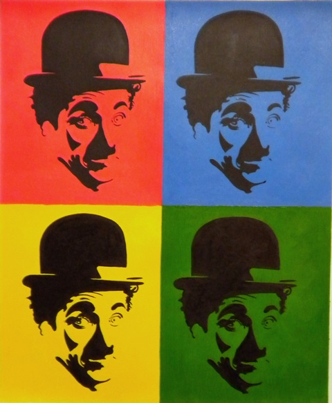 Poster del film charlie pop art - alta qualit� in vendita